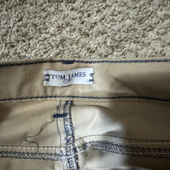 Blue Delta Tom James Pants Mens Khaki Straight Leg 5 Pocket Custom Made USA - Picture 5 of 11